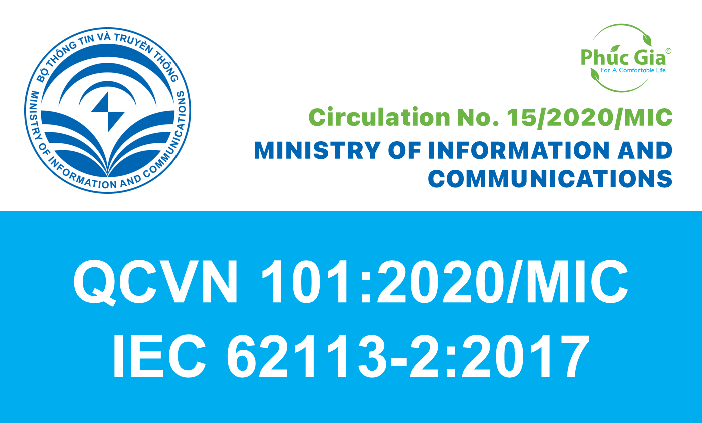 QCVN 101:2020/MIC (Circular No. 15:2020/MIC) – National Technical Regulation on Lithium batteries for Hand-held equipment (AS IEC 62113-2:2017)