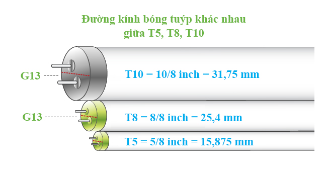 Đèn LED G13 phải làm nhãn năng lượng