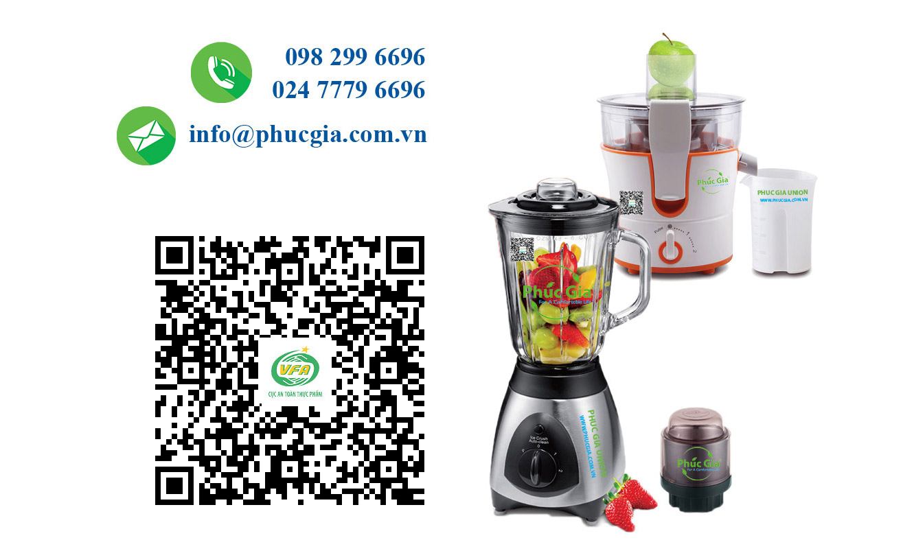 Công bố Máy sinh tố, Máy xay đa năng