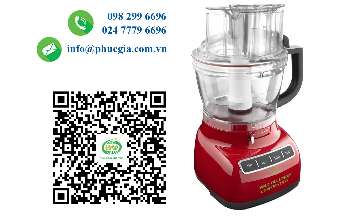 Công Bố An Toàn Thực Phẩm Cho Máy Chế Biến Thực Phẩm