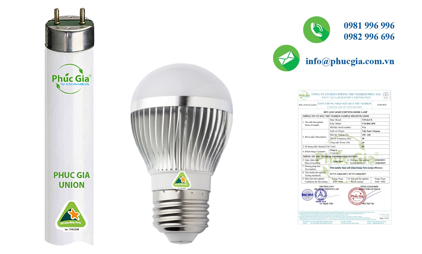Kết Quả Thử Nghiệm Hiệu Suất Năng Lượng Đèn LED