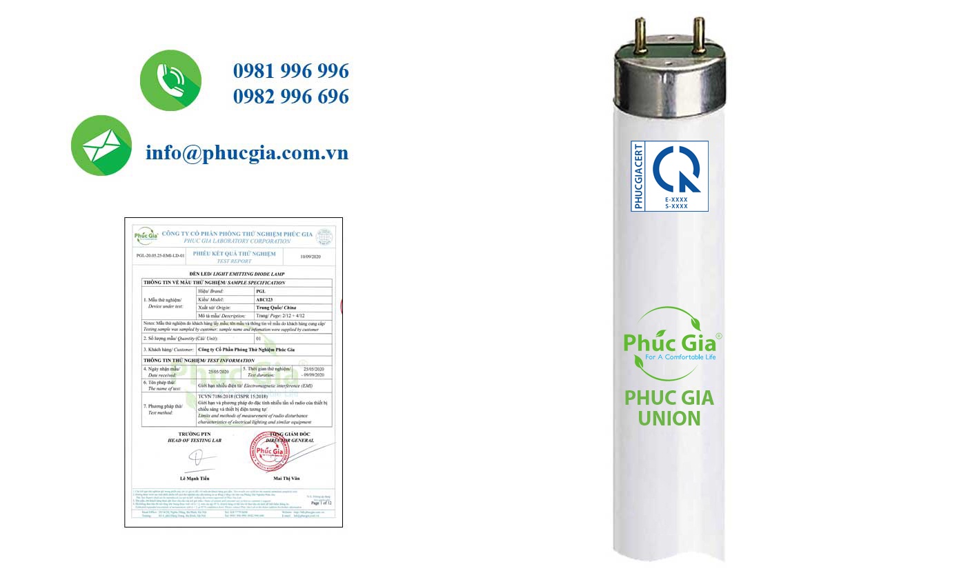Kết Quả Thử Nghiệm An Toàn Điện (ES) Đèn LED Tube – QCVN 19:2019/BKHCN