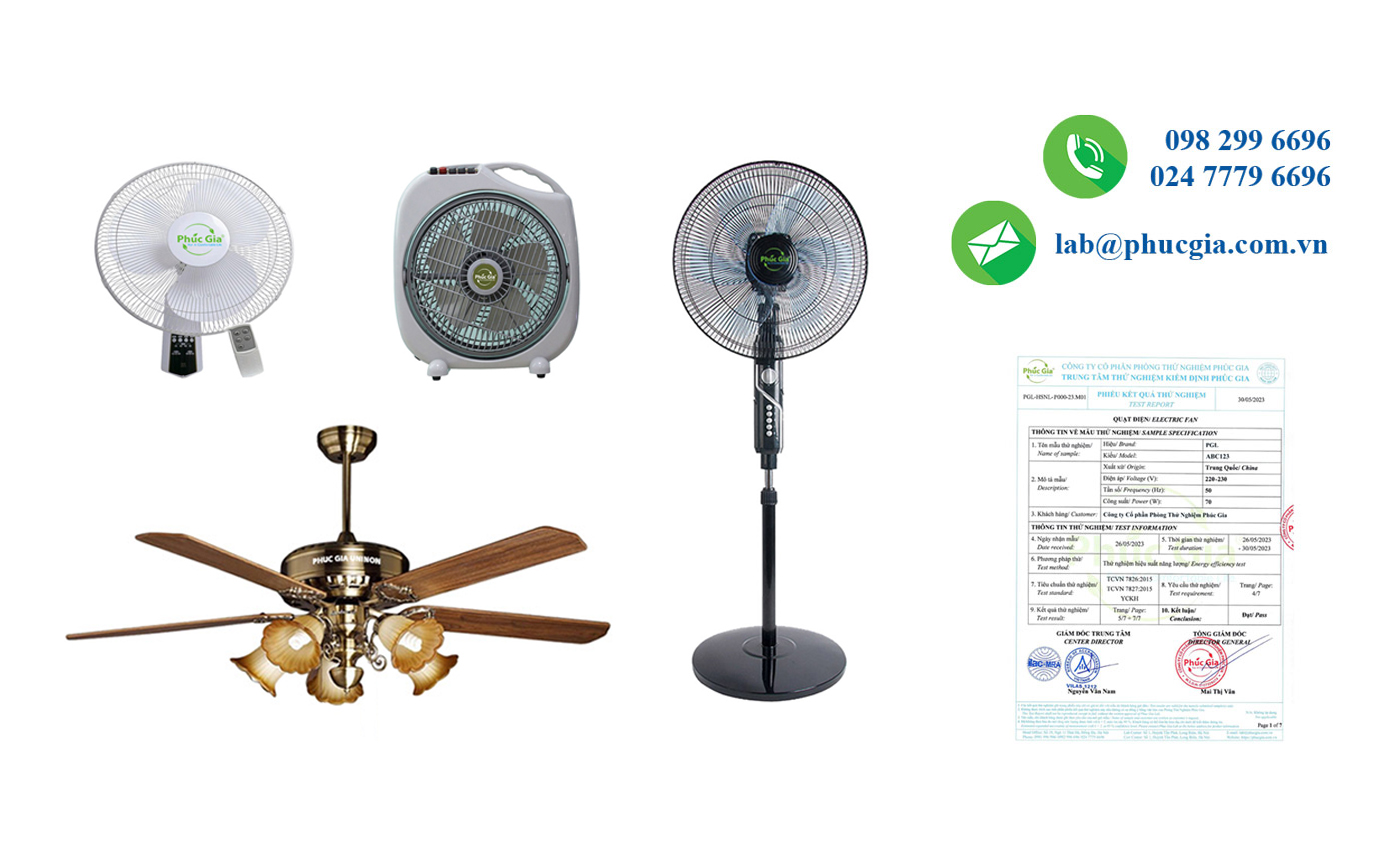 Kết Quả Thử Nghiệm Hiệu Suất Năng Lượng Quạt Điện