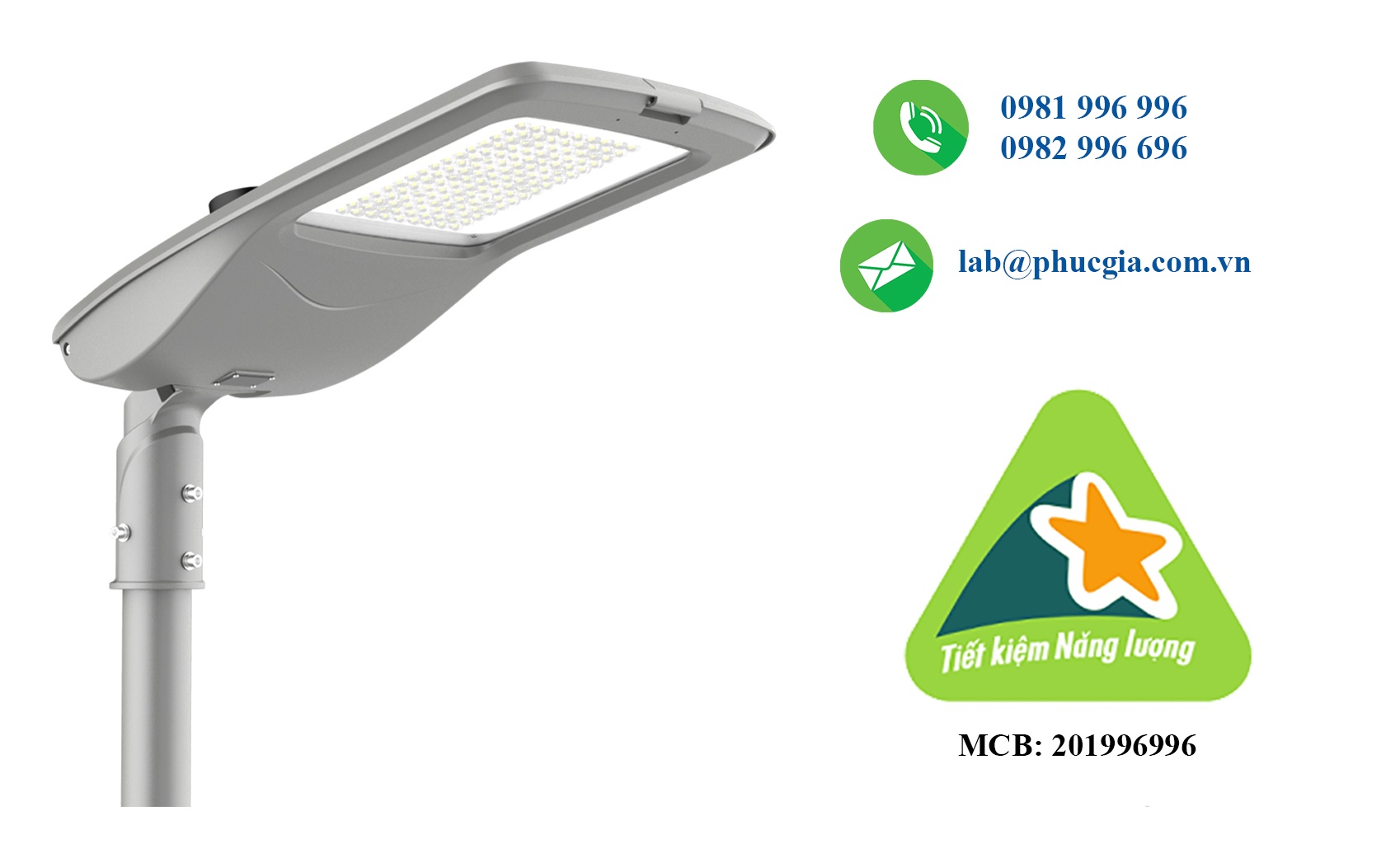 Dán nhãn năng lượng đèn LED chiếu sáng đường phố