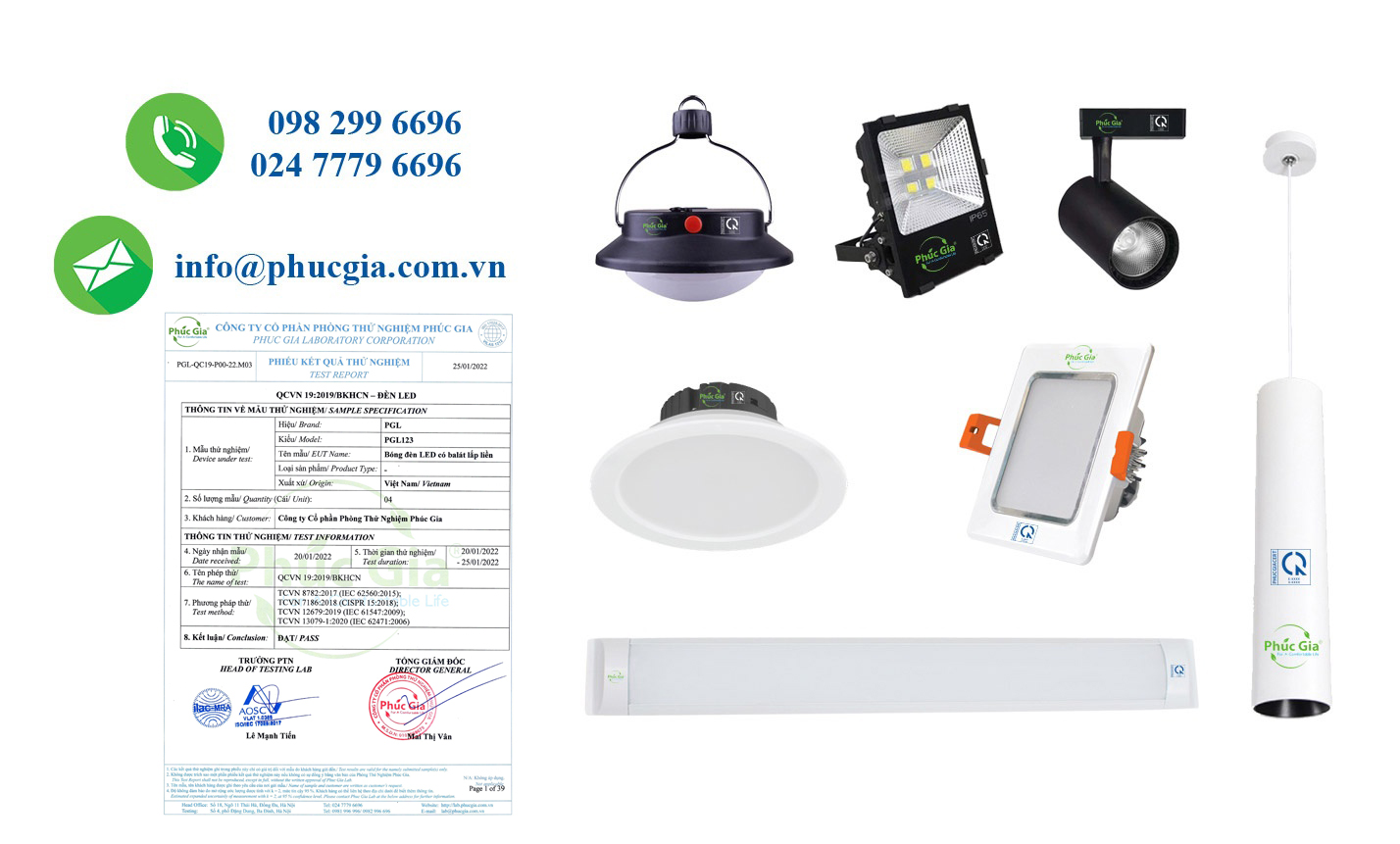 Kết Quả Thử Nghiệm Đèn LED Theo QCVN 19:2019/BKHCN