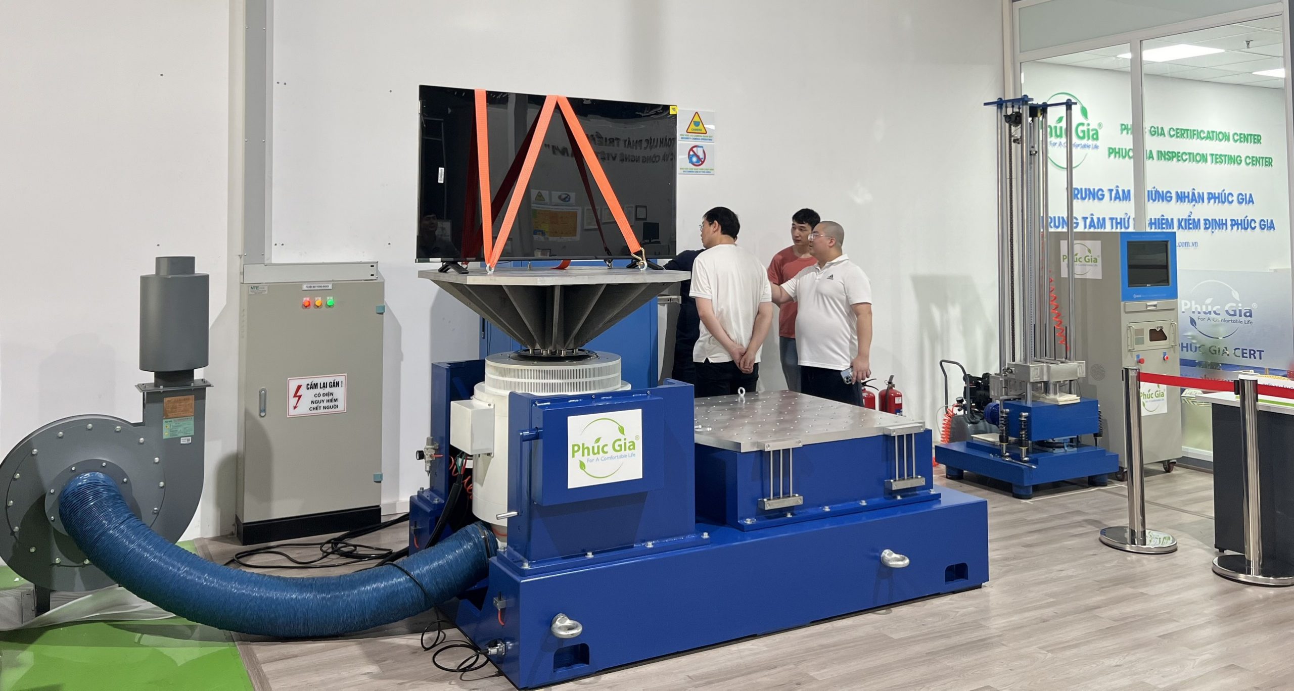 khu vực thử nghiệm rung xóc